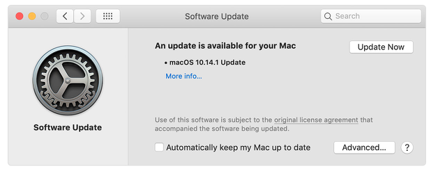 check for software updates on mac 2017