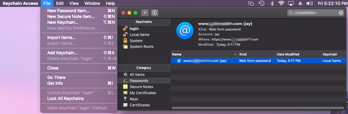 password manager for mac os sierra